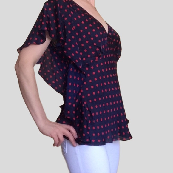 RALPH LAUREN 100% Silk Blouse Size Medium Top - Picture 2 of 12